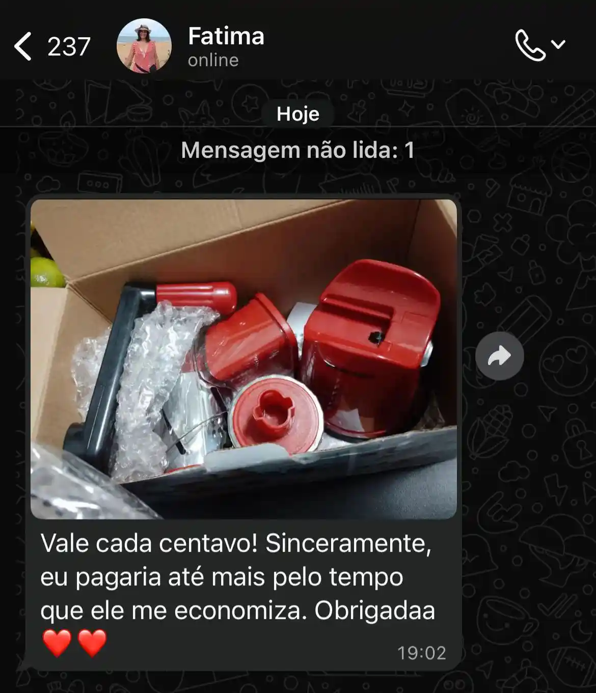 Depoimento cliente